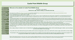 Desktop Screenshot of castlepointwildlifegroup.co.uk